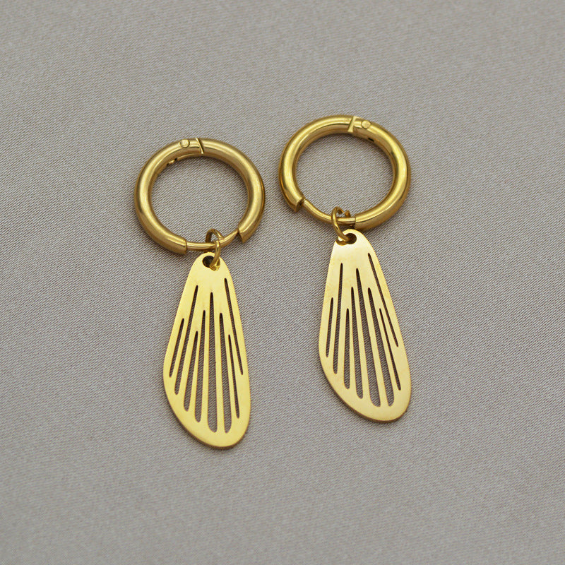 Minimalist 18K Gold-Plated Starburst Earrings