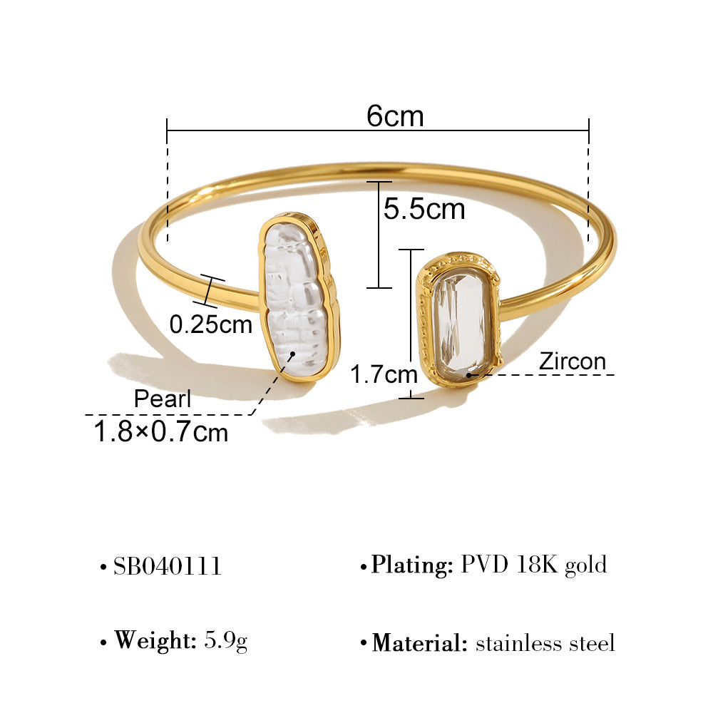 Affordable Luxury Open Ring with Irregular Pearl