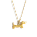 Dachshund Pendant Necklace, Earrings, and Ring 3-Piece Set